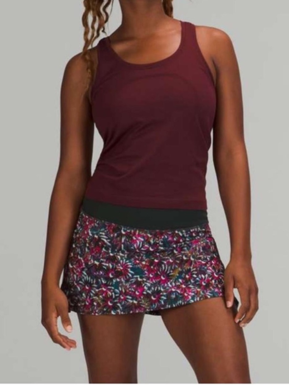 Lululemon Play off the Pleats Floral Skort